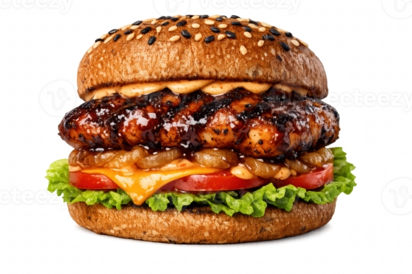 BBQ Chicken & Cheese Burger